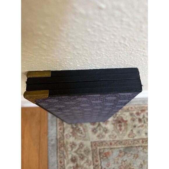 4 Panel Byobu Japanese Folding Mini Screen Village River Bridge Scene 21” X 14” - Picture 12 of 14